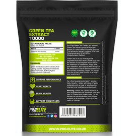 Green Tea Extract 10,000mg of Antioxidant 180 Tablet | 95% Polyphenols (297mg per Tablet) | (6 Months Supply) | Resealable and Recyclable Pouch | Vegan & Vegetarian | by PROELITE