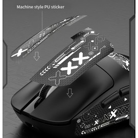 Lancoon Kabellose Gaming-Maus mit 12000 DPI Einstellbare PU Aufkleber PAW-3311 Sensor 2.4G Tri-Mode Leichtgewicht Wiederaufladbar Langlebig für Laptop Computer Büro Zuhause