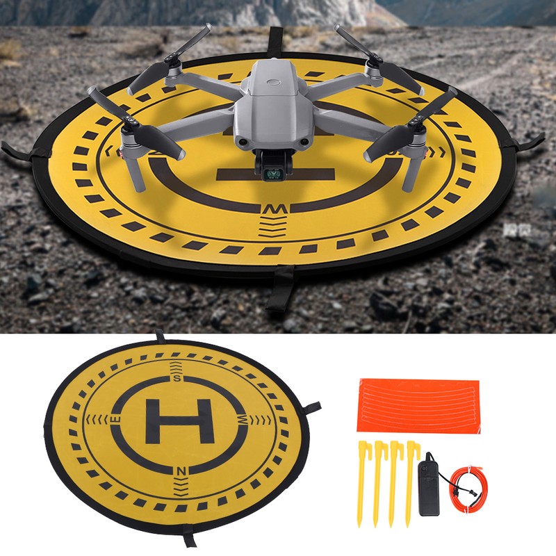 Drone FastFold Parking Apron Landing Pad with Night Light Fit