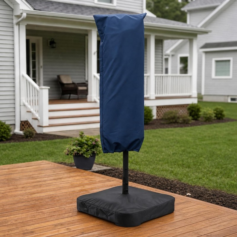 PURPLE LEAF Patio Umbrella Cover Water-Resistant Umbrellas Cover Navy Blue