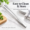 24 cm Stainless Steel Kitchen Tongs – 304 Steel Cooking