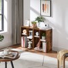 VECELO 3-Cube Small Bookshelf, Modern Bookcases with Shelves Height Up