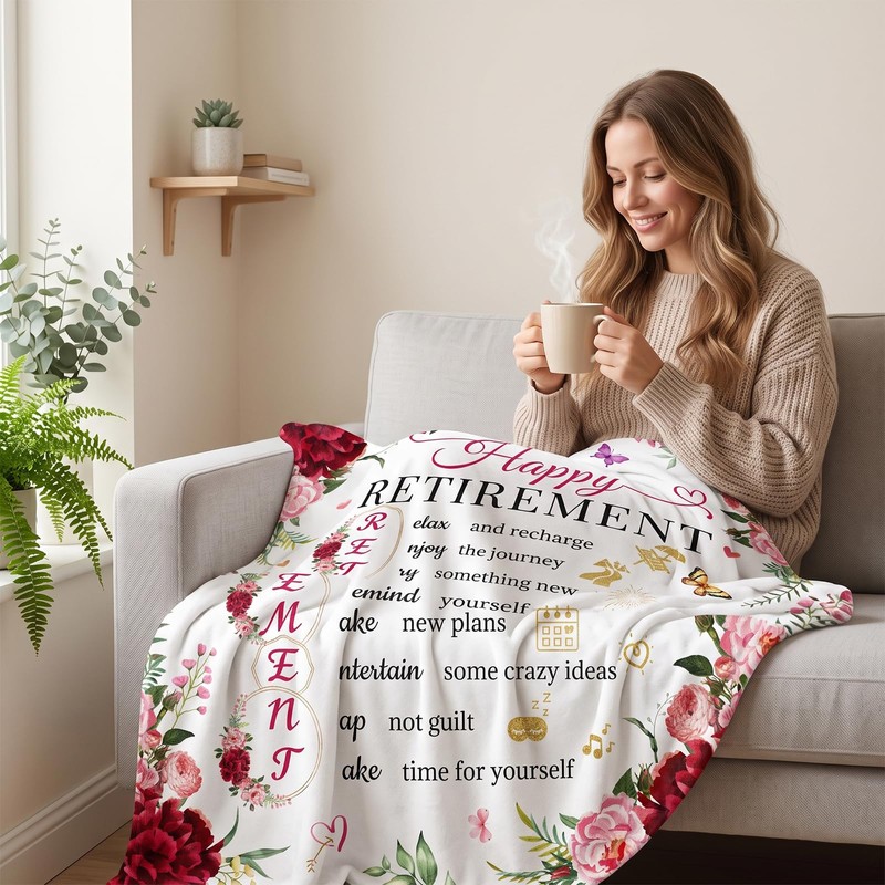 Retirement Gifts for Women, Retirement Blanket 40"x60"