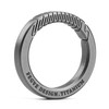 TISUR Titanium Carabiner Key Ring, Stylish Key Chain, Matte Surface,