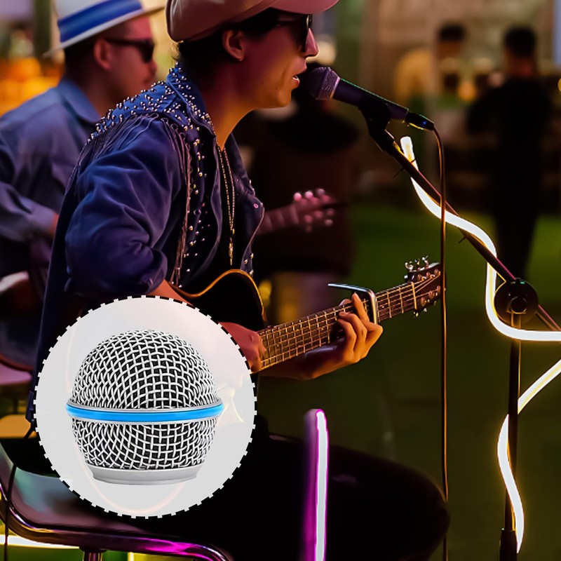 2 x Microphone Replacement Grille Compatible with BETA 58A, Mic