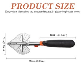 WIYETY Mitre Scissors 45° - 135°, Angle Scissors for Precise Cut, 2 Replacement Blades, Multifunctional Channel Scissors for Cutting Cork, Plastic, PVC