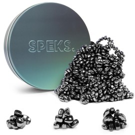Speks Crags Ferrite Putty | Over 1,000 Smooth Ferrite Stones in a Metal Tin | Fun Quiet Fidget Toys for Adults and ADHD Desk Toys for Office | Tranquility, 650g