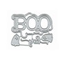 Halloween Ghost Title Words Metal Die Cuts,Spring Sunflower Frame Leaf