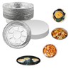 ZEONHEI 40 Pack 8 Inch Aluminium Foil Trays with Paper