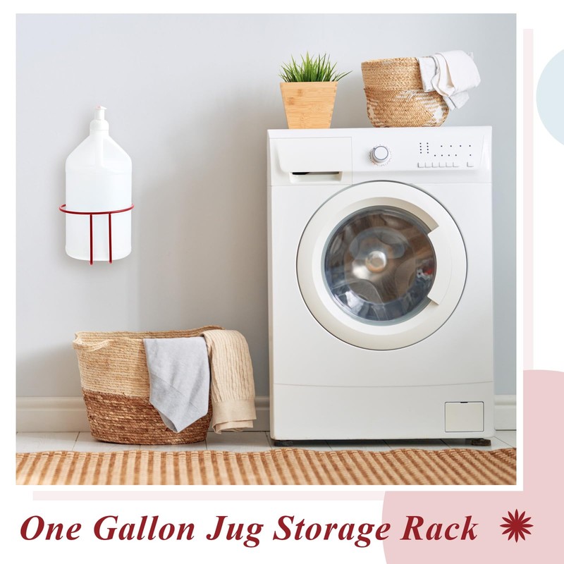 Hicarer 2 Pcs One Gallon Jug Storage Rack Wall Mounted