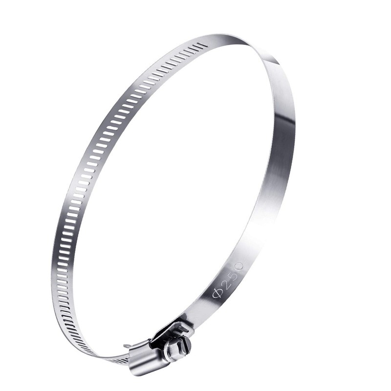 4 Pieces Adjustable 304 Stainless Steel Duct Clamps Hose Clamp