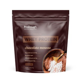 ProDough Gourmet Whey Isolate Hydrolized Protein Powder for Shake Mix- Easy Digest Enzyme Blend, 25g Protein per Serving, Natural Ingredients, Gluten Free, Keto Friendly (Chocolate Mousse)