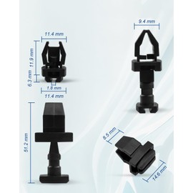 WADY RV Refrigerator Converter Vent Latch， RV Refrigerator Clips 617772 Latch Replacement for Refrigerator Service Vent Doors (10)