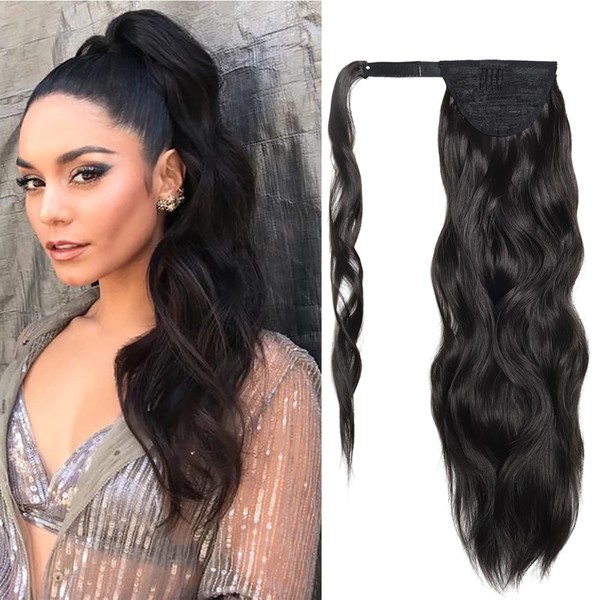FAELBATY Hair Extensions Ponytail Synthetic Magic Paste Wrap Around Ponytail