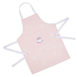 Ulster Weavers 100% Cotton Apron - Christmas Gnome (Pink, Adult), Pink and White, One Size, 7GNOM01