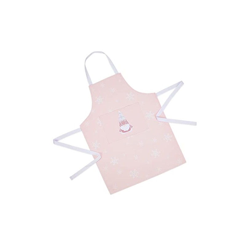 Ulster Weavers 100% Cotton Apron - Christmas Gnome (Pink, Adult),
