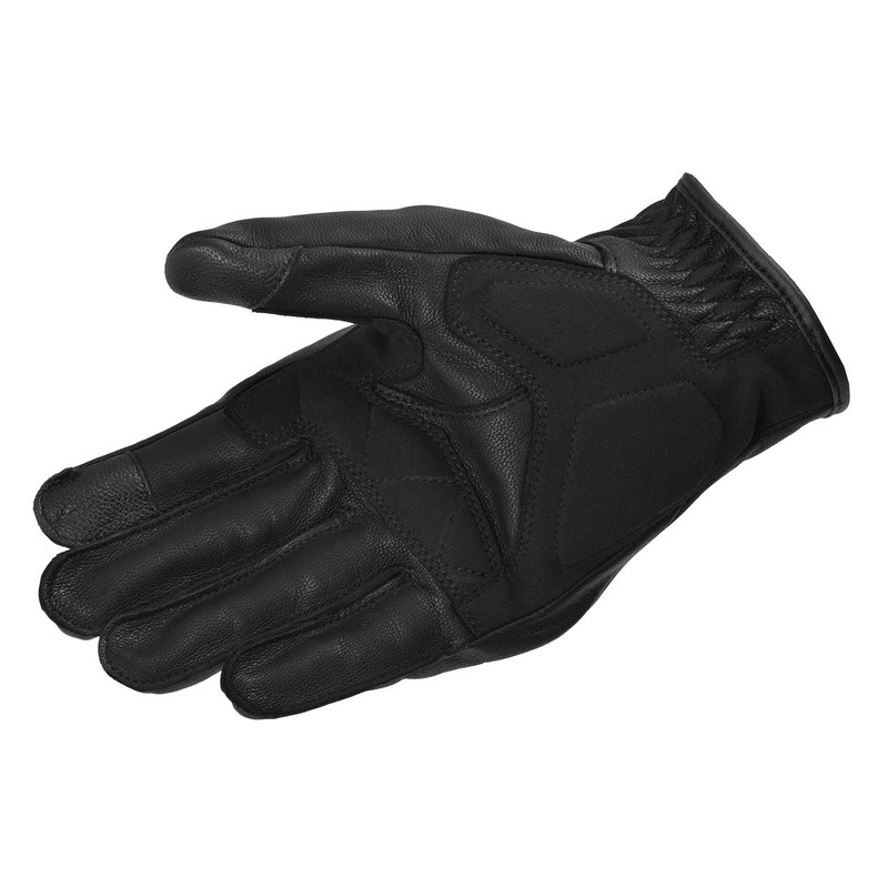 Komine GK-252 Protective Goat Leather Gloves for Motorcycles, Black, XL