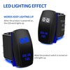 Interruptor basculante de 5 pines con luz LED azul de