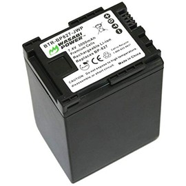 Wasabi Power Battery for Canon BP-827 (3000mAh) and Canon VIXIA HF G10, HF G20, HF M30, HF M31, HF M32, HF M40, HF M41, HF M300, HF M400, HF S10, HF S11, HF S20, HF S21, HF S30, HF S100, HF S200, HF10, HF11, HF20, HF21, HF100, HF200, HG20, HG21, HG30, XA