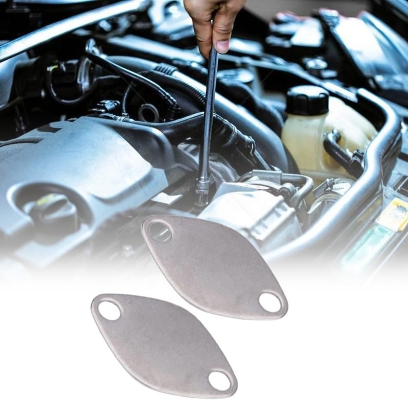 AGR 8mm 2pcs EGR Valve Blank Plates Replacement 2.2 2.5