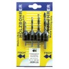 Fisch FSH-134800 Drill/Countersink Set, 1/8-Inch/3mm, 5/32-Inch/4mm, 3/16-Inch/5mm, and 1/2-Inch/6mm