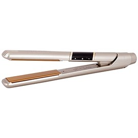 Cricket Ultra Smooth Professional Flat Iron Hair Straightener - Ceramic Plates Infused Hair Iron with Argan Oil & Keratin Protein - High Power Fast Heat Up to 450°F - Automatic Shut-Off - Champagne