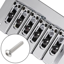 Briny River 20pcs Saddle Intonation Screws M3x14mm Stainless Steel Compatible with Wilkinson Tremolo Saddles