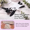 25 Set Black Halloween Cutlery Set with Felt Twist Tie,