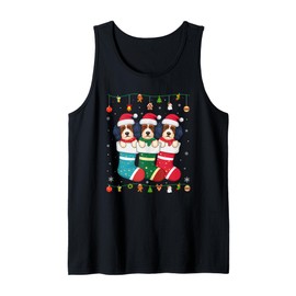 Havanese Dog in Christmas Men Women Kids Xmas Pajama Tank Top