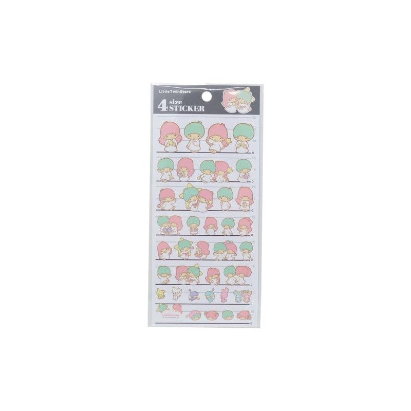 Little Twin Stars [Sticker Sheet] 4 Size Sticker 4 Size