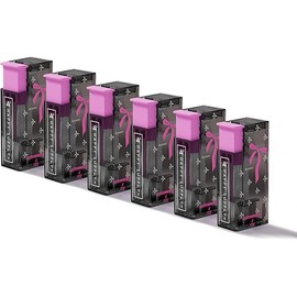 6-Pack Pink Dental Floss Picks Dispenser: Automatic, Refillable Holder with 60 Floss Sticks for Adults Portable Dental Oral Case - Color: Purple