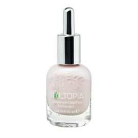 Nailtopia - Plant-Based Chip Free Nail Lacquer - Non Toxic, Bio-Sourced, Long-Lasting, Strengthening Polish - Kissin In The Rain (Light Pastel Pink) - 0.41oz