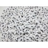 500 White Number Beads 7mm Round Number Beads for Making