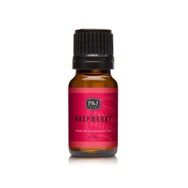 P&J Fragrance Oil - Raspberry Oil 10ml - Candle Scents, Soap Making, Diffuser Oil, Fresh Scents