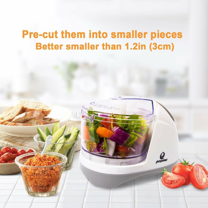 Posame Chopper Dual Blade 1.5 Cup Electric Food Chopper Processor
