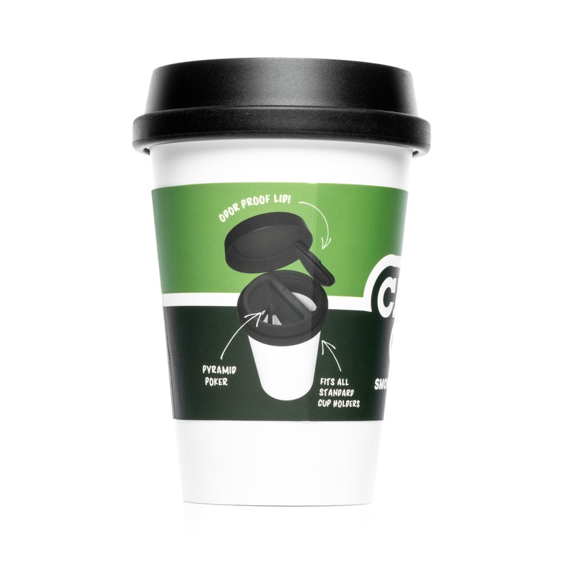 HEMPER Cache Cup: Odor-Proof Car Ashtray with Heat-Resistant Silicone Lid