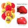 28 PCS Fire Balloons, Comes with 1 PC White Ribbon,