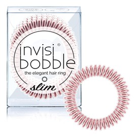 invisibobble SLIM Traceless Spiral Hair Ties - Pack of 3 - Strong Elastic Grip Coil Hair Accessories for Women - No Kink, Non Soaking - Gentle for Girls Teens and Thick Hair - Bella Rossa Galaxy