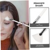 minkissy Women 2pcs Fan Mascara Brush Curved Tip Soft Fiber