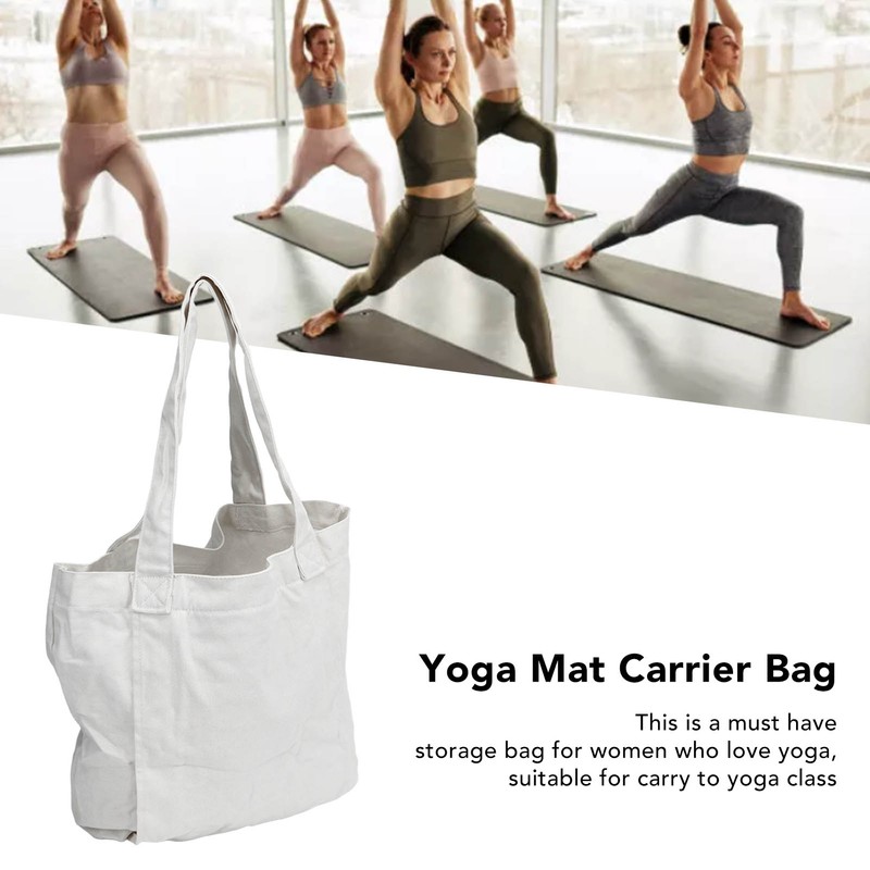 Yoga Mat Carrier Tote Portable Storage Canvas Carryall Shoulder Bag