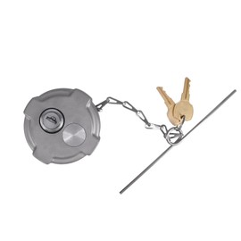 Locking Diesel Fuel Cap 2 3/8" Compatible with Freightliner M2 Small Semi Box Trucks Fuel Caps Replace FTA-C-13, with Rubber Leak-Proof Gasket and Key