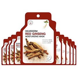 Dearderm Red Ginseng Moisturizing Mask (10 Pieces)