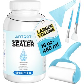 ARTDOT ARTDOT 16 oz Diamond Art Sealer Kits for Adults, Large Capacity Glue as Diamond Painting Accessories and Jigsaw Puzzles Tools
