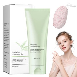 Exfoliating Scrub, Purifying Exfoliating Gel, Cleansing Exfoliating Gel, Moisturising and Cleansing Skin, Deep Cleansing Face and Body Exfoliating Scrub Gel, for Men and Women (60 g)