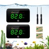 MoonOrange Digital Aquarium Thermometer, Stick-on Fish Tank Thermometer with LED
