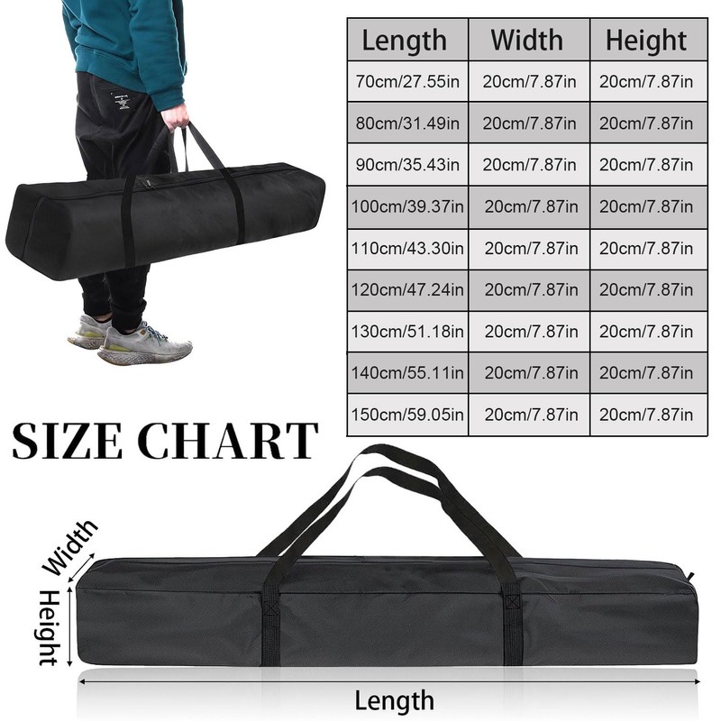 YeahBoom Light Stand Carry Bag, black, Multifunctional