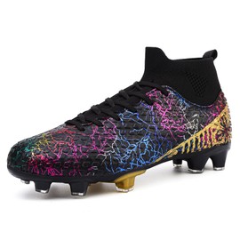 Soccer Cleats Men Womens Soccer Shoes Turf Football Cleats Tacos de Futbol para Hombre Zapatos de Futbol para Hombres Youth High Top Football Shoesprofessional Training Soccer Boots