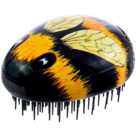 Kent Brushes Pebble Detangling Brush - Ideal for Detangling and Styling - All Hair Types - Bumble Bee Design