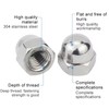 5 Pcs Acorn Cap Nuts, M16 Stainless Steel Hex Dome