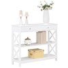 Convenience Concepts Oxford 1-Drawer Console Table 39.5" - Farmhouse Sofa